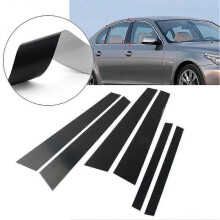 6 Pcs E60 Auto Door Window Pillar Posts Decoration Cover Trims for Bmw 5 Series E60 2004-2010 Car Accessories