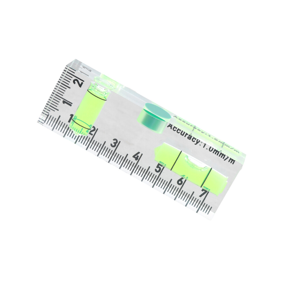 Acrylic Check Bubble Level Tool Mini Level Tool With-75X25x15mm 7754000032587