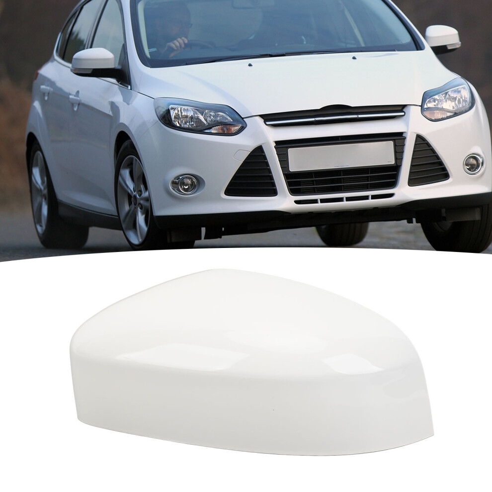 Side Mirror Cap Cover For Focus Mk3 2011-2019 Left Rearview Mirror Housing White 7901346984050