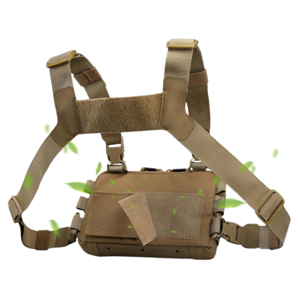 Chest Bag for Men - Brown Travel Chest Bag, Versatile Fanny Pack for Camping, Hiking, Fishing, Gym, Urban Use-image-OPC-PKCQJHZ-NEW