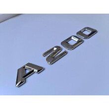 A200 Silver / Chrome Flat Letter Number Rear Boot Badge Emblem A Class Mercedes
