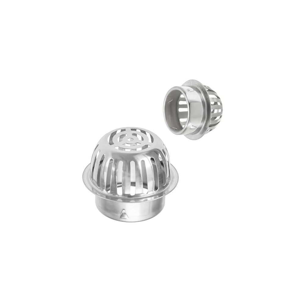 Dome Gutter Guard Filter - 304 Stainless Steel Downspout Drain Cover For 2-7.9 Inch Outdoor Gutter Cleaning 6038364176301