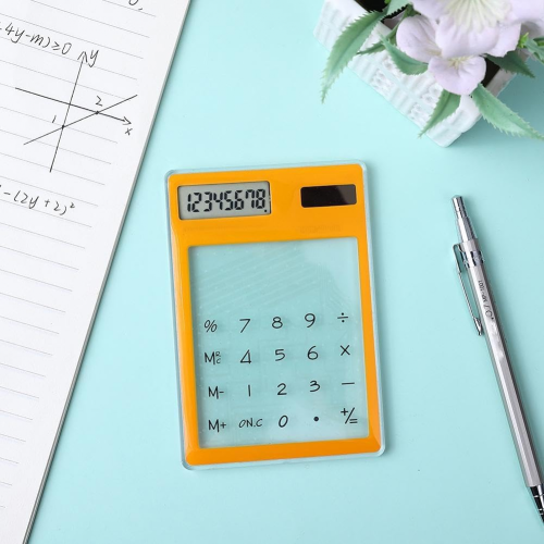 Calculatrice Solaire Rose – Écran 10 Chiffres, Bureau Portable, Parfaite Pour école Et Maison