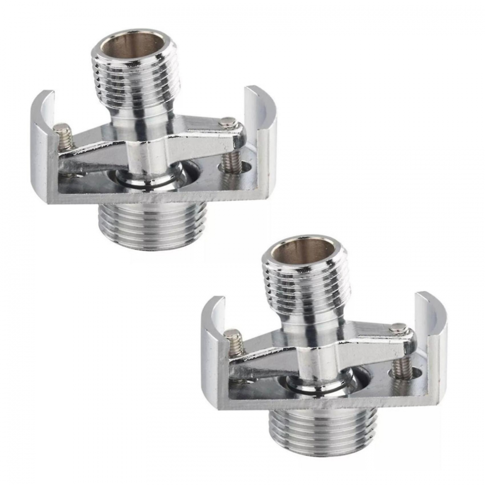 2X Adjusting The Angle Of Intake Pipe Copper Shower Head Angled Curved Foot Eccentric Screw Corner 6477056476013