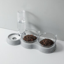 Raised Cat Bowl Set Double Anti Vomiting Cat Bowl Inclined Kitten Bowl Wet