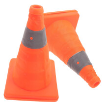 Reflective Traffic Cones 2Pcs Collapsible Safety Cones for Emergency Use Portable Space Saving Height Parking Lot Use