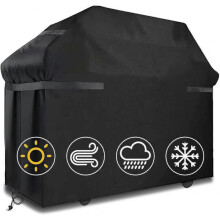 Bbq Covers Waterproof Bbq Cover Windproof, Tearproof Bbq Cover with Straps And Storage Bag (145x61x117cm)