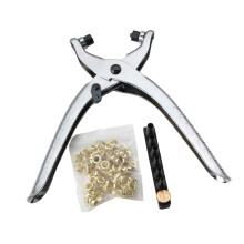 Grommet Eyelet Pliers Tool Kit for 2mm to 4.5mm Grommets, Heavy-Duty Fastener Replacement Snap Tool, Craft Supplies
