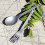 Lixada Lightweight Titanium Dinner Fork and Spoon 12