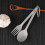 Lixada Lightweight Titanium Dinner Fork and Spoon 5