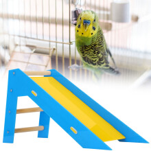 Acryl- und Holz-Parrot-Fähigkeitstraining Spielzeug – Rutsch- und Leiter-Spaß