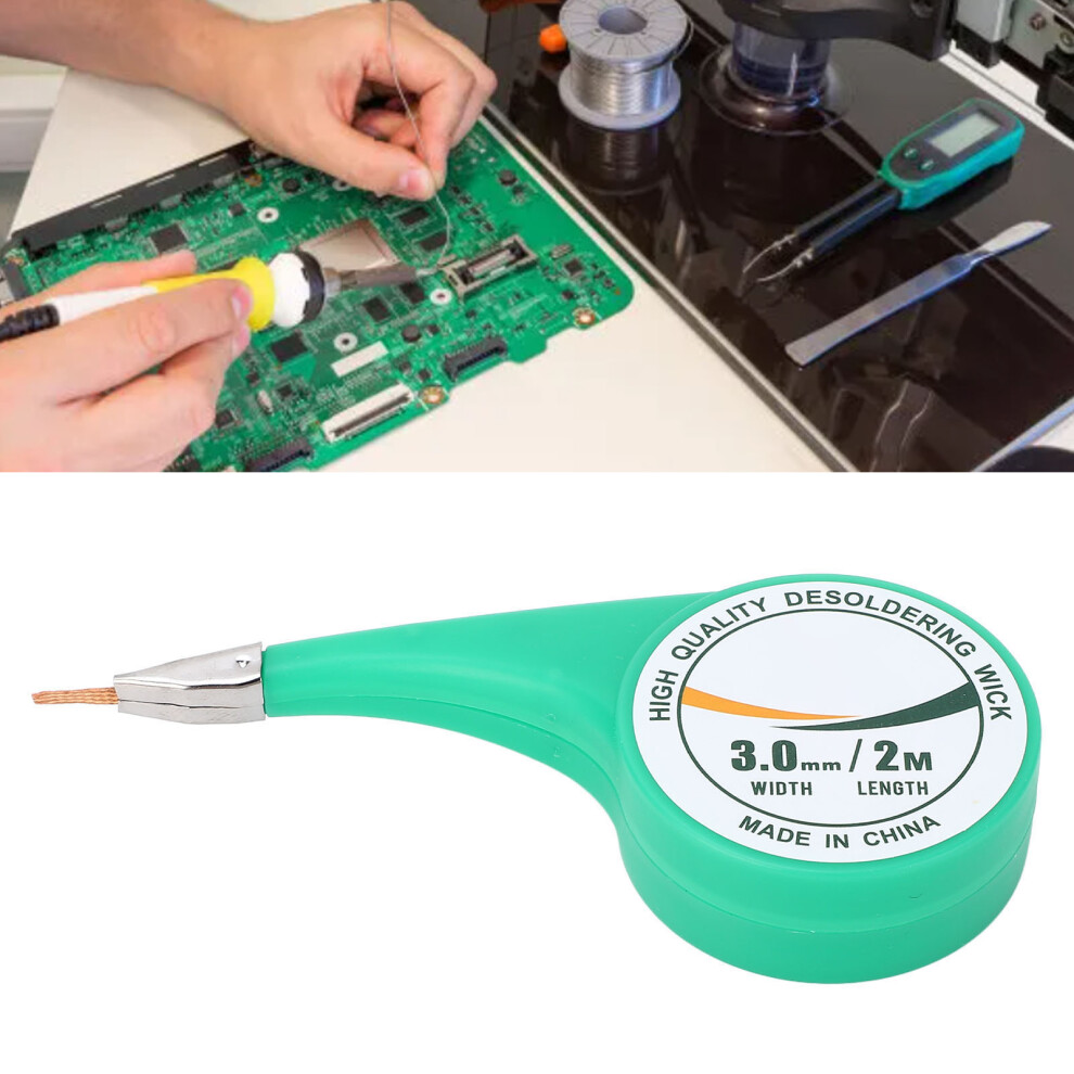 Brass Desoldering Wick Braid With Flux 2M X 3.0Mm For Pcb Repair 8721347025519