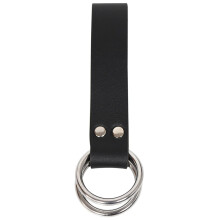Medieval Belt Skirt Hiking Strap with Double Metal Rings and Leather Loop for Men and Women Outdoor Accessories
