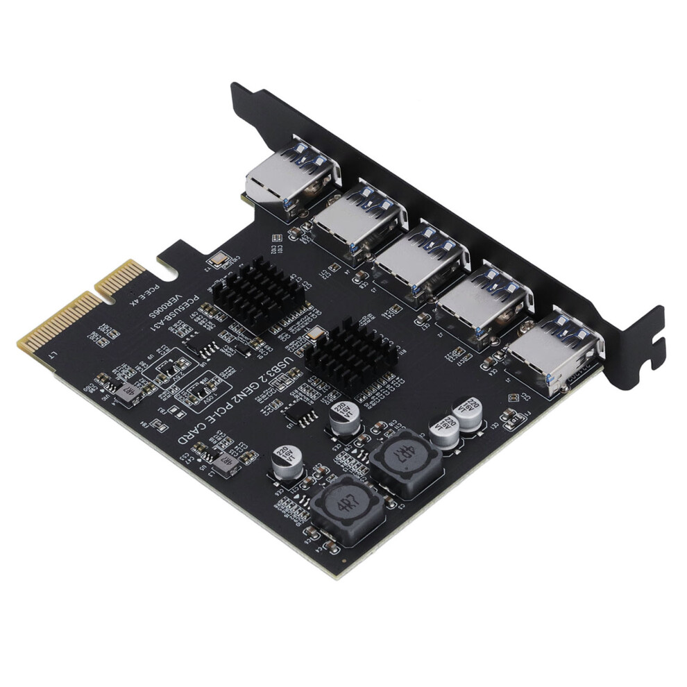 Usb 3.2 Gen 2 5-Port Pcie Expansion Card 10Gbps For Desktop 9371347027137