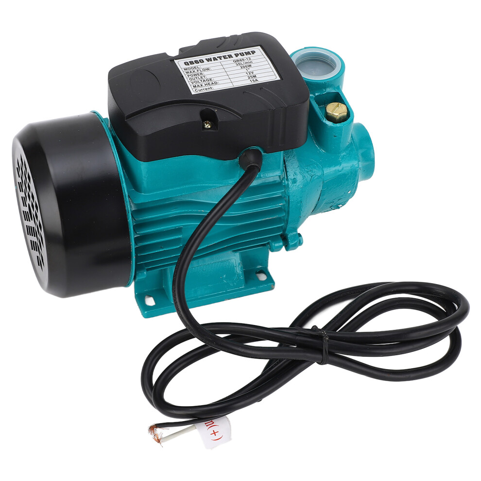 Solar Dc Vortex Pump 200W 3200Rpm 35Lpm Large Flow 25M Lift Self Priming 4611347027245