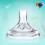 4Pcs Liquid Silicone Pacifier Wide Diameter Non 5