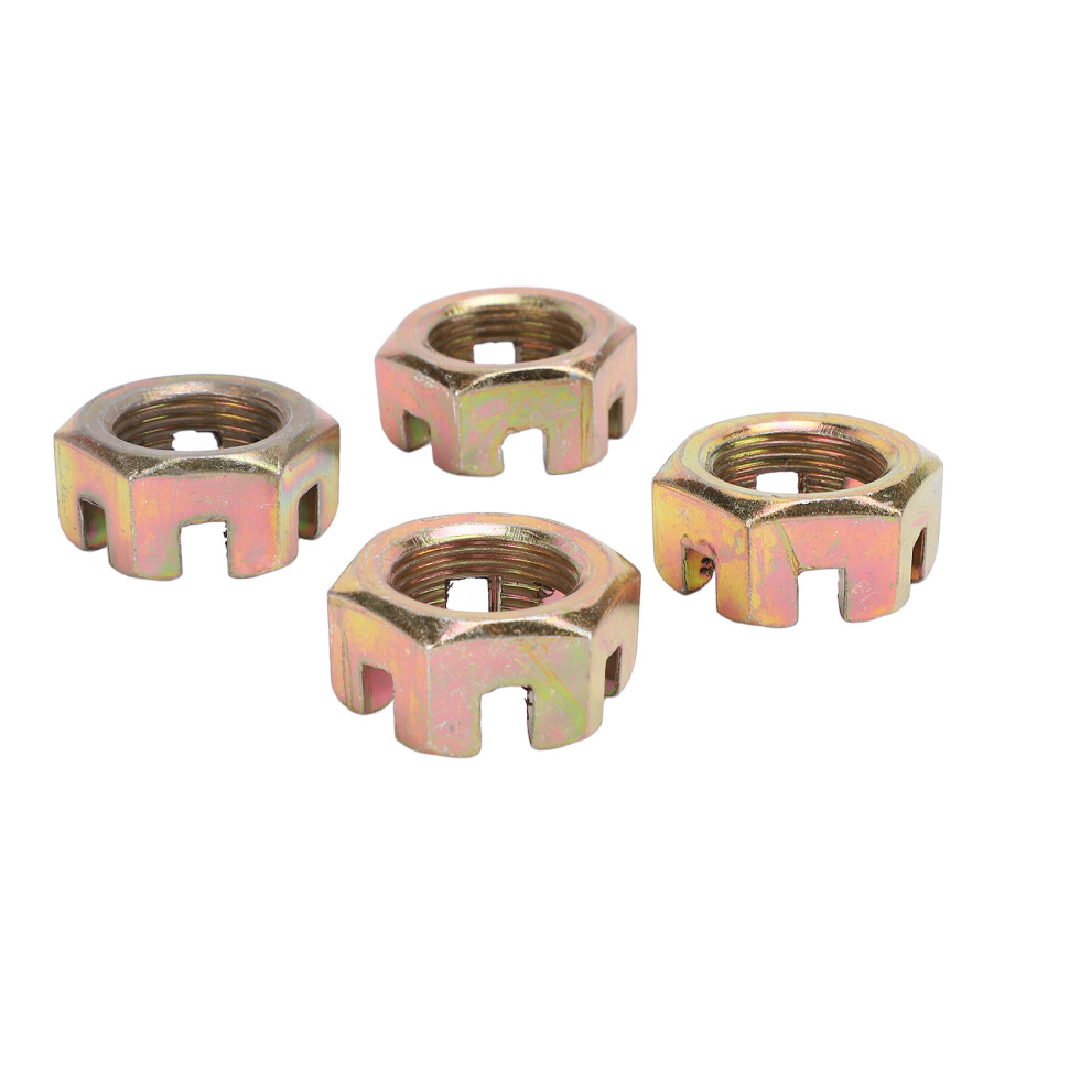Quad Dirt Bike Atv Steel Alloy 20Mm Wheel Hub Axle Castellated Nuts 4Pcs 6941347034638