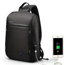 Unisex 13 Inch Anti Theft Single Shoulder Laptop Backpack Waterproof Coss-body Sling Bag with USB Charging Port