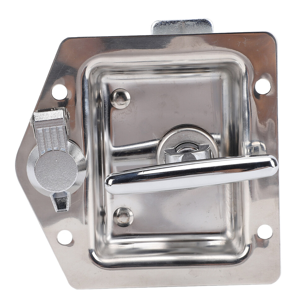 Rv & Truck Toolbox Lock Handle 4.9X4.9in Stainless Steel With Gasket & Keys 4961347036649