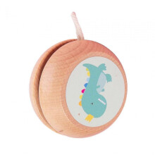 Wooden Beginner Yoyo Portable Small Size for Home Outdoor Holiday Gifts Dinosaur