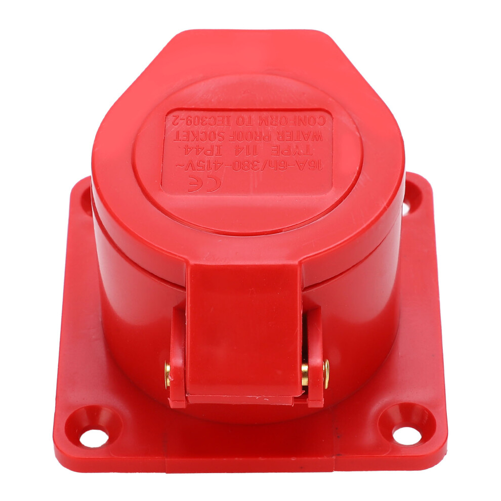16A 4Pin Industrial Socket 3 Phase IP44 Waterproof