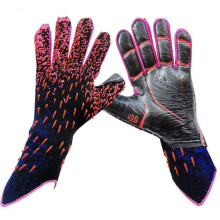 Goalkeeper Gloves for Football Training, Strong Grip, Non-Slip, Breathable, Size 9, Black/Red for Adults and Kids