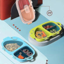 Baby Cartoon-shaped Plate Non-slip Foot Mat for Children Over Solid Food Tableware 4 Months Feeding Bowl Eco Friendly Betterlifefg