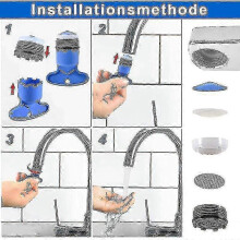 M18.5 Faucet Aerator, 6pcs External Thread Kitchen Faucet Insert, Water Saver for Faucet with 2 Faucet Wrench