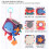 Baby Soft Cube Soothing Hand Rattle Ball Soft Rich 13
