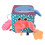 Baby Soft Cube Soothing Hand Rattle Ball Soft Rich 4