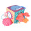 Baby Soft Cube Soothing Hand Rattle Ball Soft Rich 3