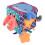 Baby Soft Cube Soothing Hand Rattle Ball Soft Rich 5