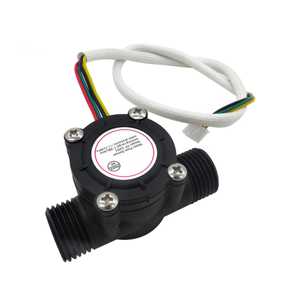 Water Flow Sensors Flowmeter Yf-S201 1-30L/Min 1.75Mpa Liquid Control Insulation Resistance System 9016109691774