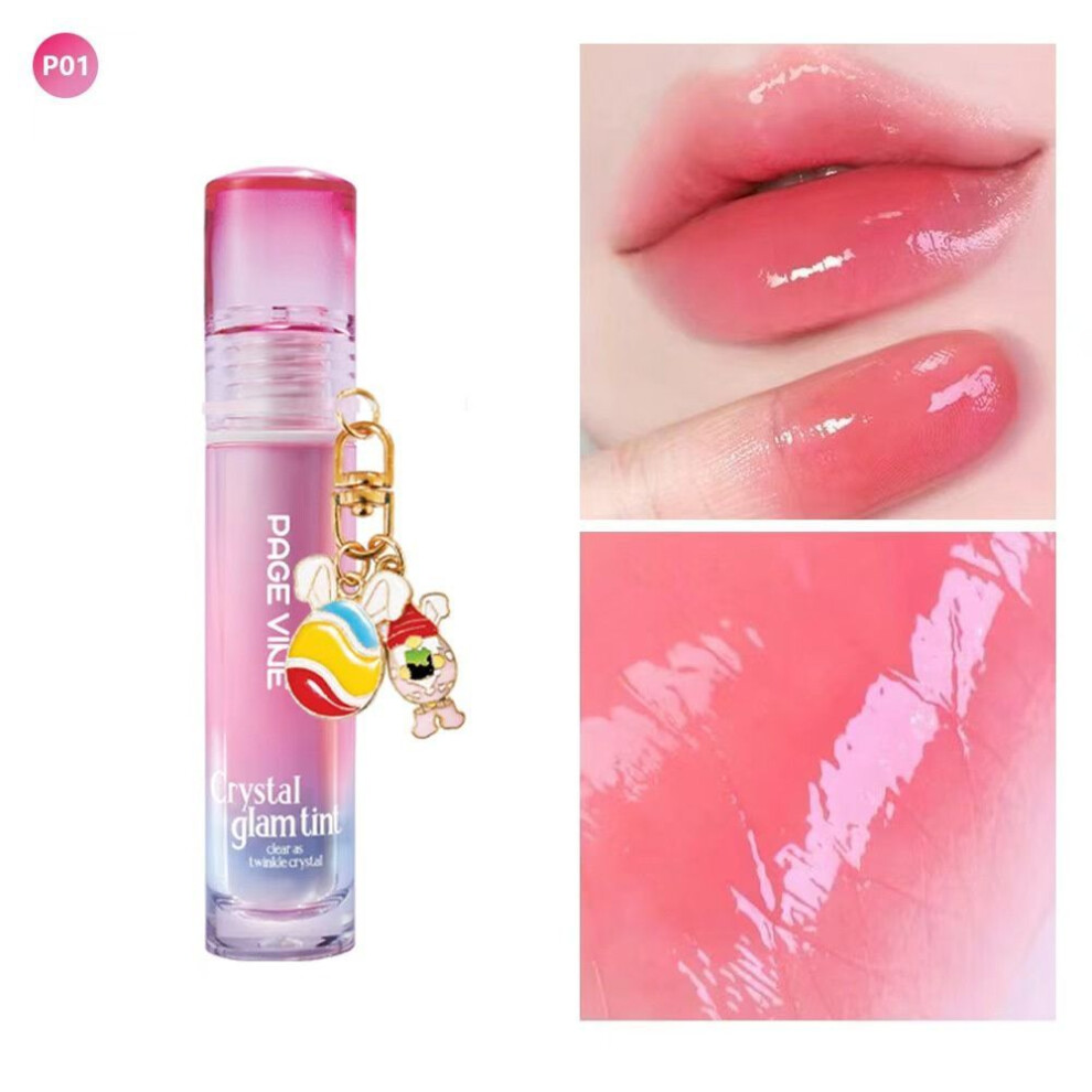 (Type#1) Pagevine Mirror Crystal Lip Oil Moisturizing Lip Gloss Water Gloss Lipstick Pure-image-OPC-PKCR5KD-NEW