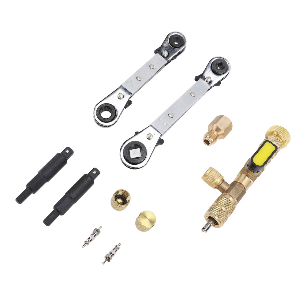 36Pc Brass Valve Core Remover Kit, Sae 1/4In & 5/16In For Ac Systems 9401347057008
