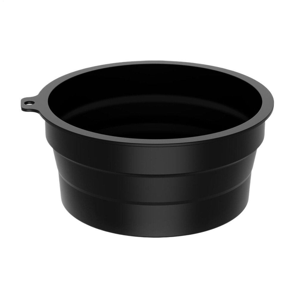 Face Ice Bath Bowl | Folding Cold Plunge Washbasin for Home, Travel, Business Trip, Indoor Use - Black Color