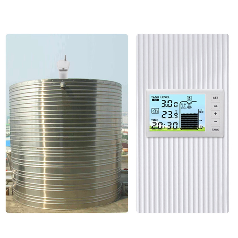 Ultrasonic Liquid Level Sensor Ip65 4.3" Display, 1-5M Range 6921347059152