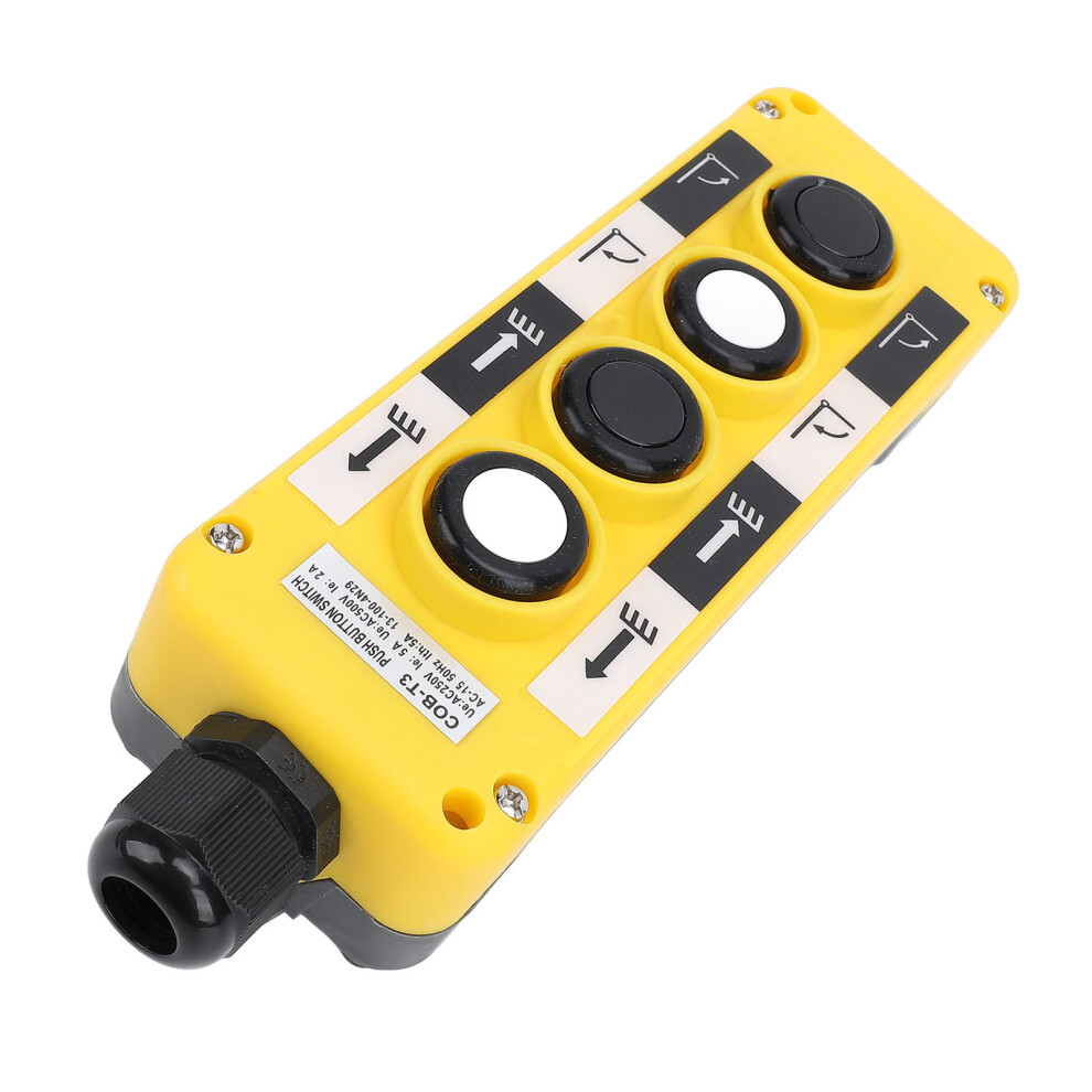Waterproof Electric Hoist Crane Controller Switch Ip68 4 Buttons Ac250v 5A 7901347060920