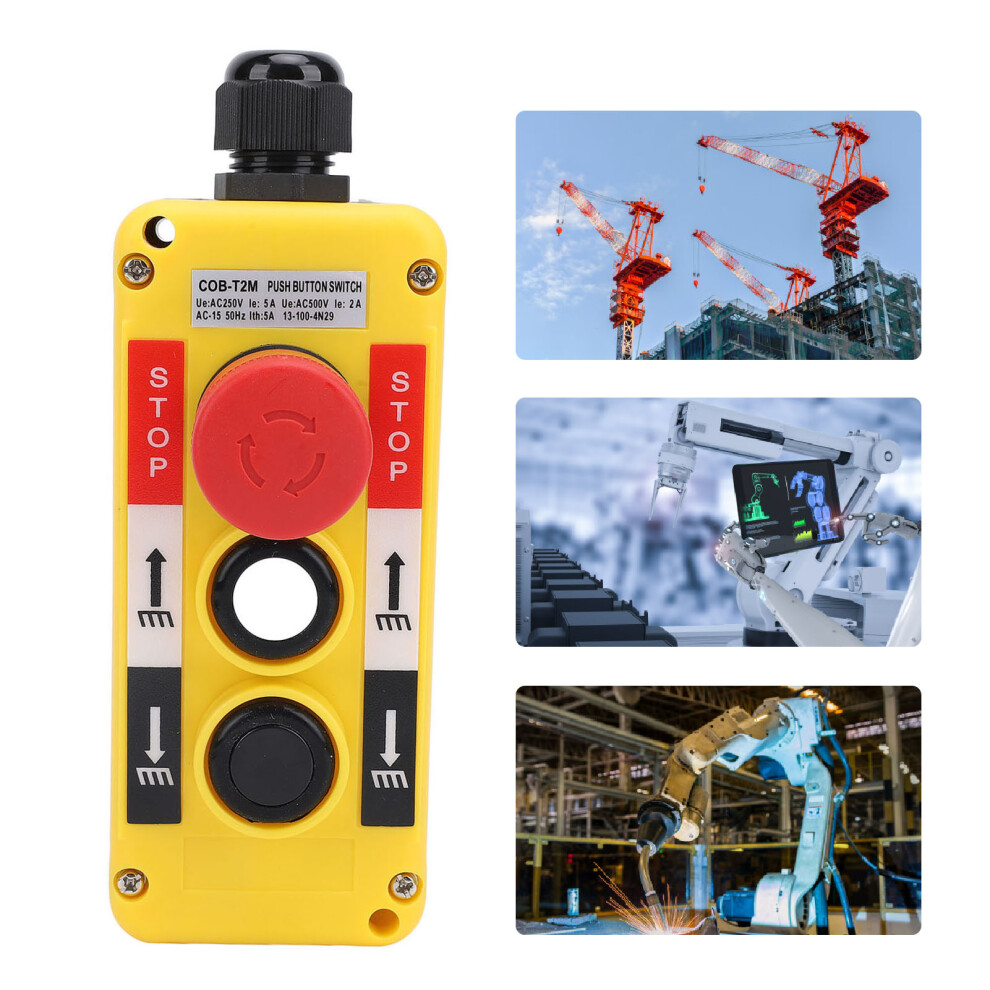 Ergonomic Ip68 Push Button Switch For Industrial Crane Control 9341347060915