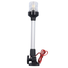 Lumière de poupe rabattable pour bateau de 12 po, 3 W, 12-24 V, blanc naturel