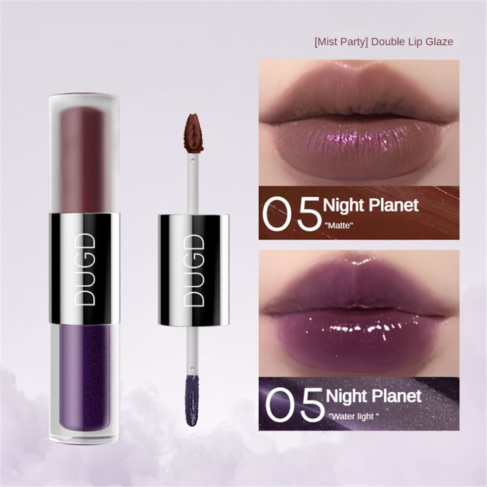 (Type#5) Dugd Mist Party Double-headed Lip Glaze Velvet Matte Matte Lip Gloss Two-in-one-image-OPC-PKCR7NK-NEW