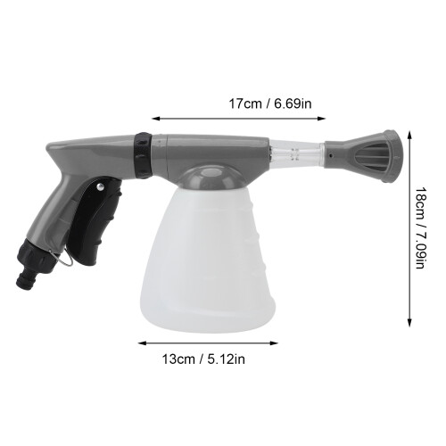 Cannone schiumogeno 800ml ABS grigio 17x18x13 cm alta pressione 1