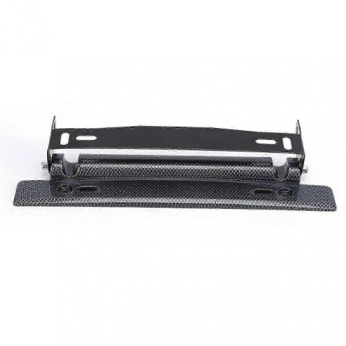 License Plate Frame Adjustable Universal Carbon Fiber Style for Automobile DIY Modification