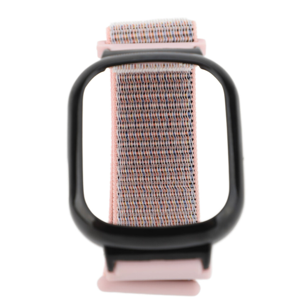 Nylon Watch Band Replacement Strap Hook & Loop For Watch 4 - Sand Pink 4001347081000