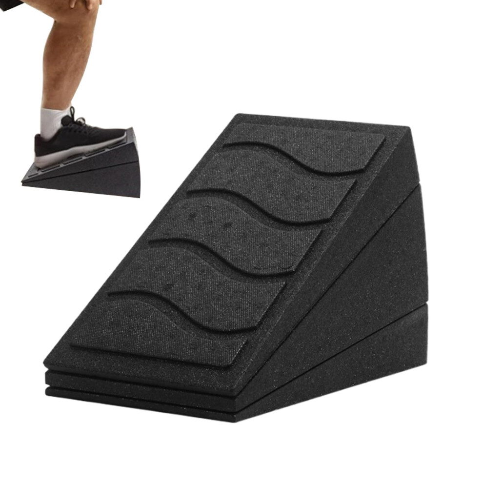 Adjustable Stretch Squat Wedge with Non-Slip Surface for Gym Home Travel Rehabilitation Ankle Foot Incline Board
