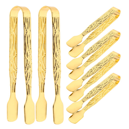 6pcs Incense Tongs Engraved Handle Aromatherapy Clamp
