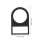 100pcs Black Plastic Push Button Switch Identification Tags 3