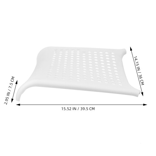 Pegboard Chair Seat Board 15.5x14x3" Plastic Waterproof 2