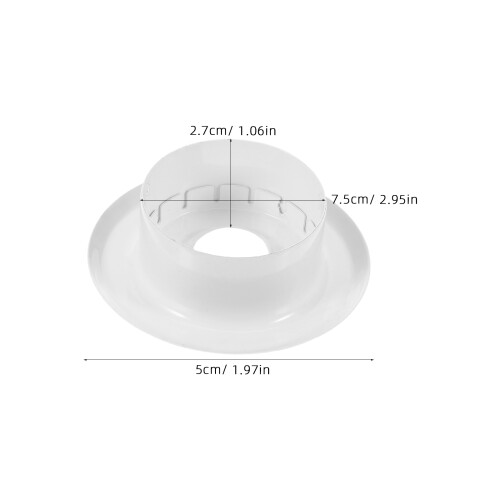 4pcs 1/2" Fire Sprinkler Escutcheon Covers Recessed for Ceilings 1