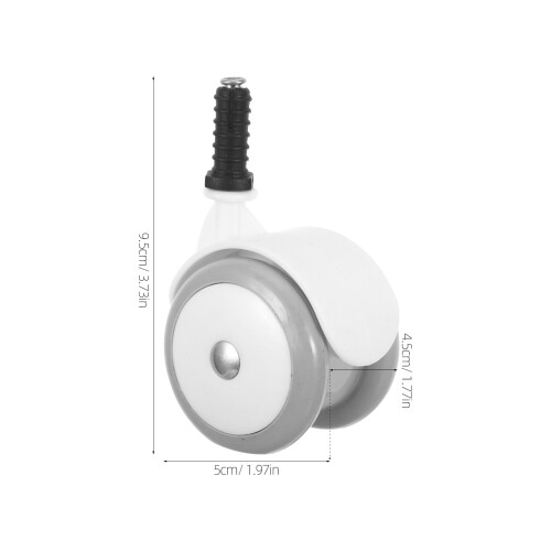 4pcs Toddler Stroller Wheels Replacement Swivel Stem Caster 2